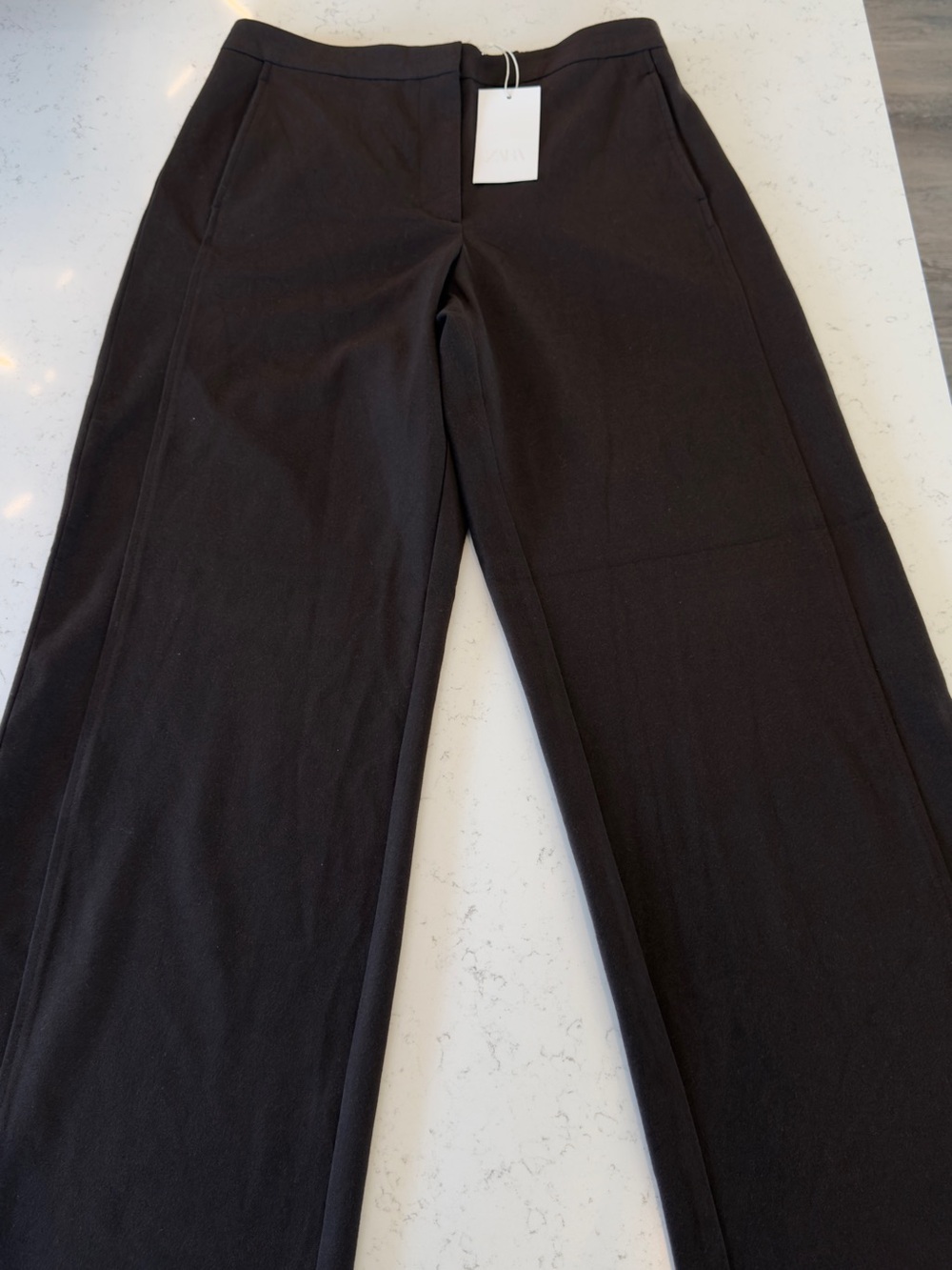 Zara Black Wide-Leg Jeans